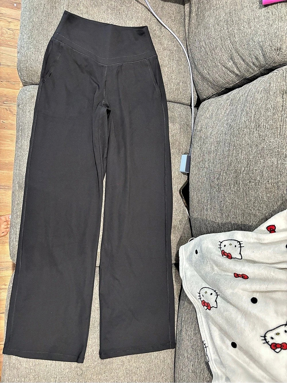 Halara Wide Leg Pants in Black Size Small NWT